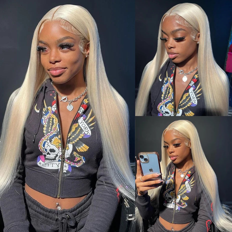 30 Inch Straight 613 Colored HD Lace Frontal Wig 13x4 13X6 360 Honey Blonde Lace Front Wig Human Hair Pre Plucked With Baby Hair