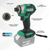 Makita DTD173 Brushless Impact Driver | 180Nm Max Torque with T-Mode for Wood, Bolts & Metalworking（no Battery）