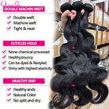 Queenlike 24 24 24 Inch Body Wave Bundles Human Hair Bundles And 4x4/5x5 Lace Closure 12A Brazilian Bundles 100% Human Hair