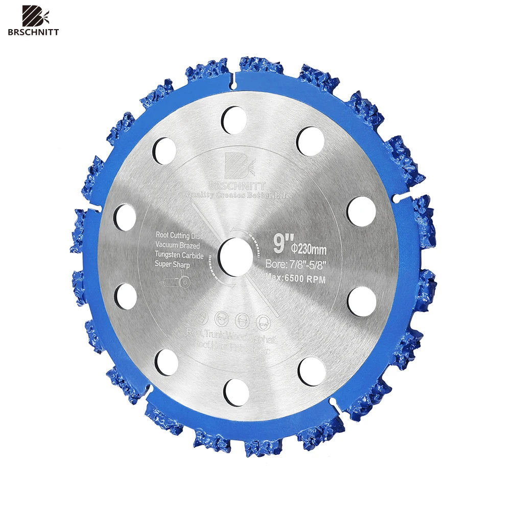 BRSCHNITT Diamond Saw Blades 1PC 9 Inch 230mm for Cutting Wood Roots Stumps Plastic Tubing - Separating Disc for Woodworking