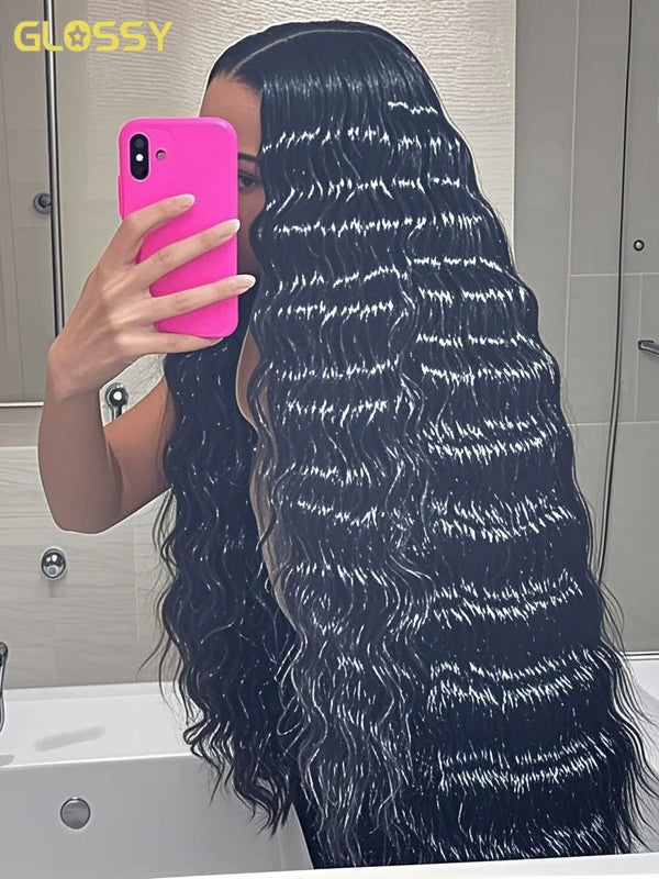 300 Density Loose Deep Wave 13x6 Hd Lace Front Human Hair Wig For Women