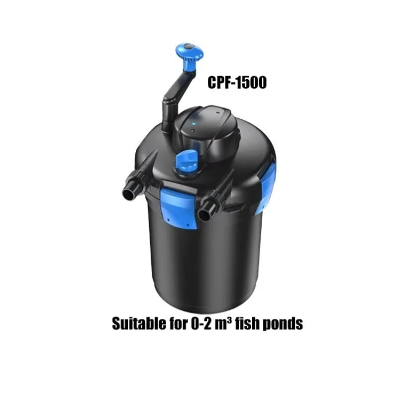 CPF-1500 Fish Tank External Filter Barrel Fish Pond Water Circulation System Plastic Pond Filter Bucket Eco-Friendly