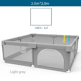 IMBABY Baby Playpens Light Gray Corralito for Baby Playground with Pull Ring Child Safety Barrier Fence Ball Box Game Playpen