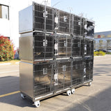 Veterinary Cage Twelve Compartments for Pet Hospital Pet Cages Dog Cat Veterinary
