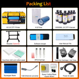 US STOCK A3 UV DTF Printer Laminating 2 in 1 Varnish Gliding Printer Sticker Waterproof Dustproof for Wood Glass Phone Case