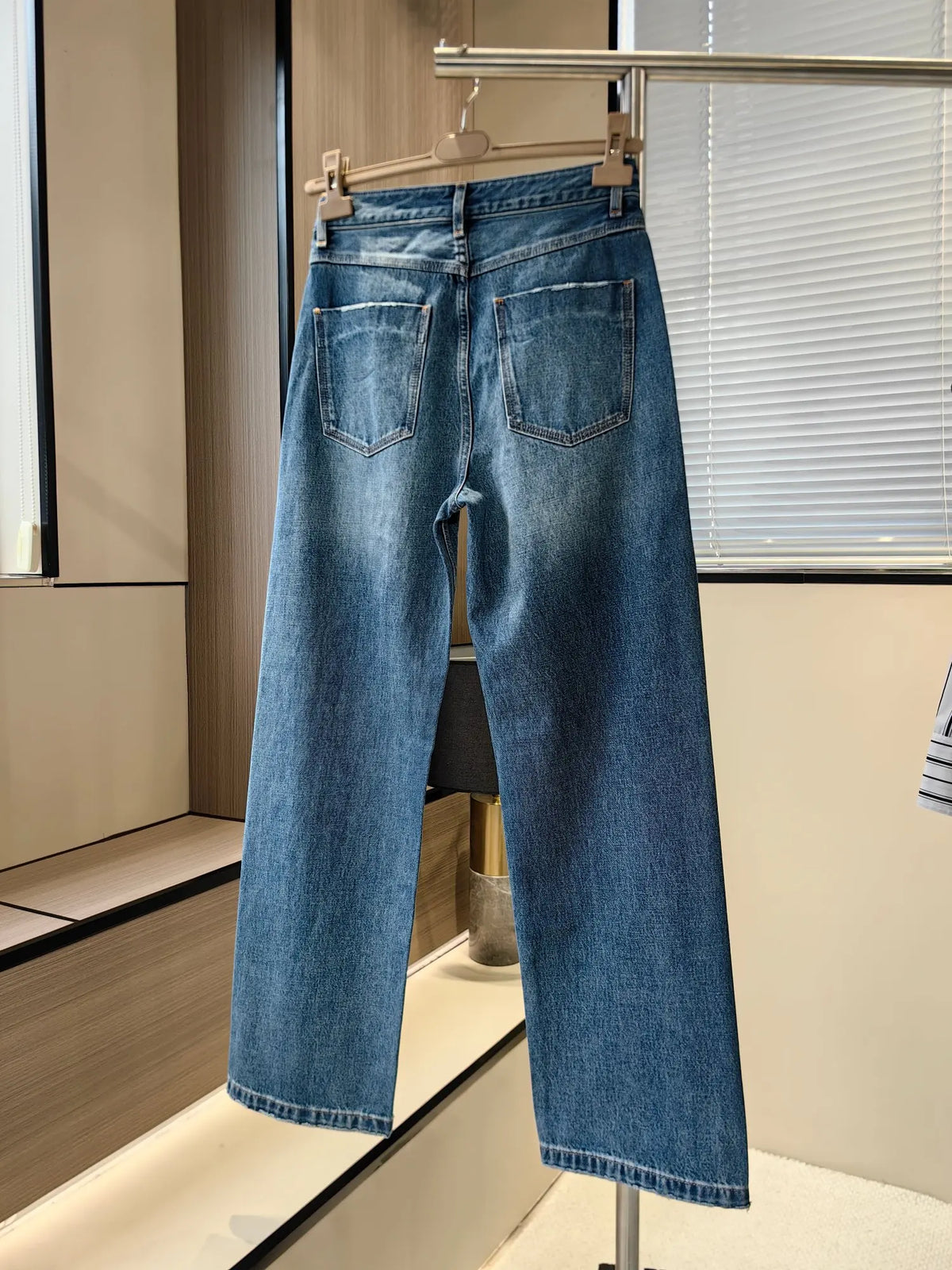 25 Spring and Summer New Women's Denim Straight Leg Wide Leg Pants
