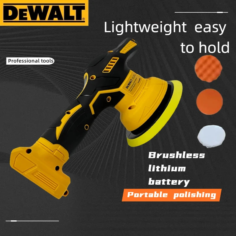Dewalt 8-Speed Digital Display Cordless Car Polisher: Smart Speed Control for Waxing (20V Battery Compatible)
