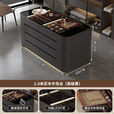 Simple clothing store cloakroom island cabinet drawer storage cabinet solid wood multi-layer studio jewelry display cabinet