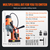 SucceBuy 1300W 1400W 2" Electric Drilling Machine Magnetic Drill Press Boring Diameter Power Drill 810 PRM Drill