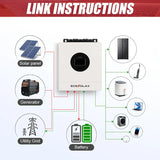 ECGSOLAX 7KW Hybrid Solar Inverter 48V 110V/120V Single Phase Pure Sine Wave Inverter With MPPT 120A Charging Controller PV 500V