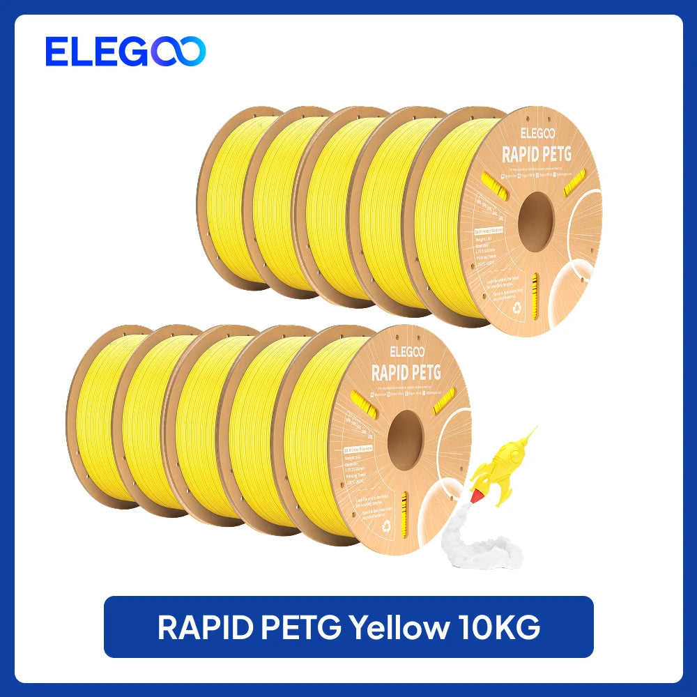 ELEGOO 4KG/5KG/10KG 1.75mm Rapid PETG Filament