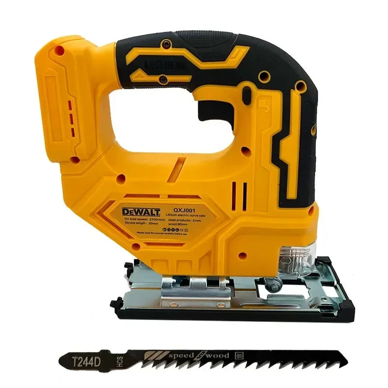 Dewalt Cordless Electric Jig Saw Brushless Curve Saw Portable Multifunction Adjustable Woodworking Power Tool