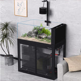 All-in-One AquariumAquarium Fish Tank Luxury Home Marine Rimless Black Glass With 15mm Thickness Easy-to-Care & Goldfish Compati