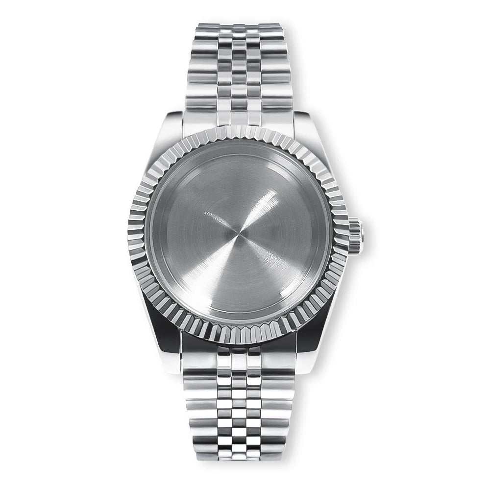 36mm/39mm Sapphire Glass For Men Watch Case Fit NH36 NH34 NH35 Movement Fashion Waterproof Jubilee Stainless Steel