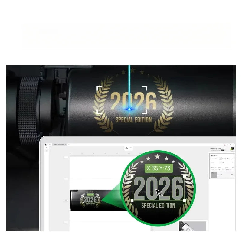Brand new and original 3D printer accessories for Bambu lab H2D/H2C/H2S laser Edition rotating shaft attachments