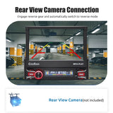 7" Single 1 DIN Flip Out Car Radio Stereo Apple Carplay & Android Auto HD Touch Screen MP5 Player Head Unit Bluetooth FM USB SWC