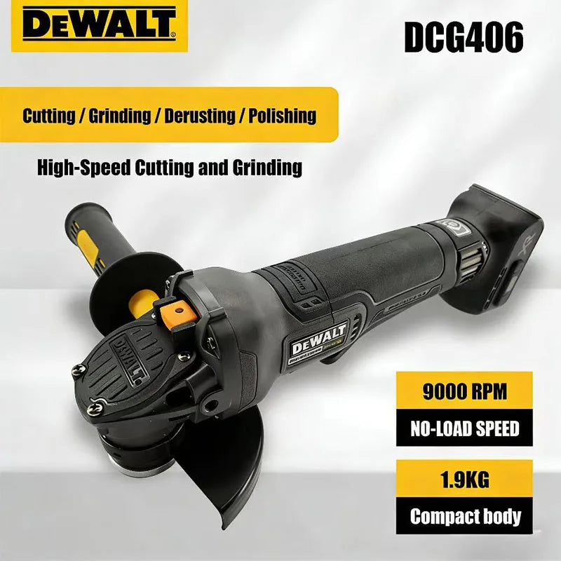 DEWALT DCG406 20V Max XR Cordless 6.0Ah 125mm Angle Grinder M14 Spindle 9000 RPM for Construction DIY Industrial Use
