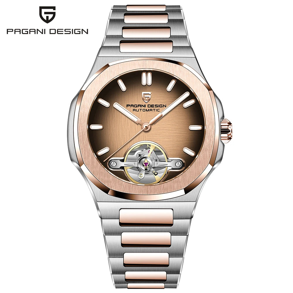 2026 New PAGANI DESIGN Skeleton Tourbillon Men's Watches Top Luxury Automatic Watch For Men Sporty Elegant Mechanical Wristwatch