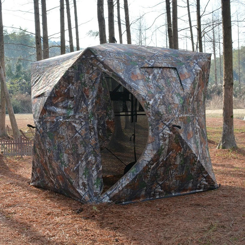 Outdoor Camouflage Tents Portable Durable Camping Tent Waterproof Adjustable Rope Field Hidden Hunting Shelters Quick Opening