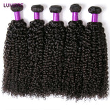 8-40" Afor Kinky Curly Human Hair 3/4 pcs Bundles Deal Brazilian Raw Hair Weave Bundle Virgin Human Hair Extensions Double Weft
