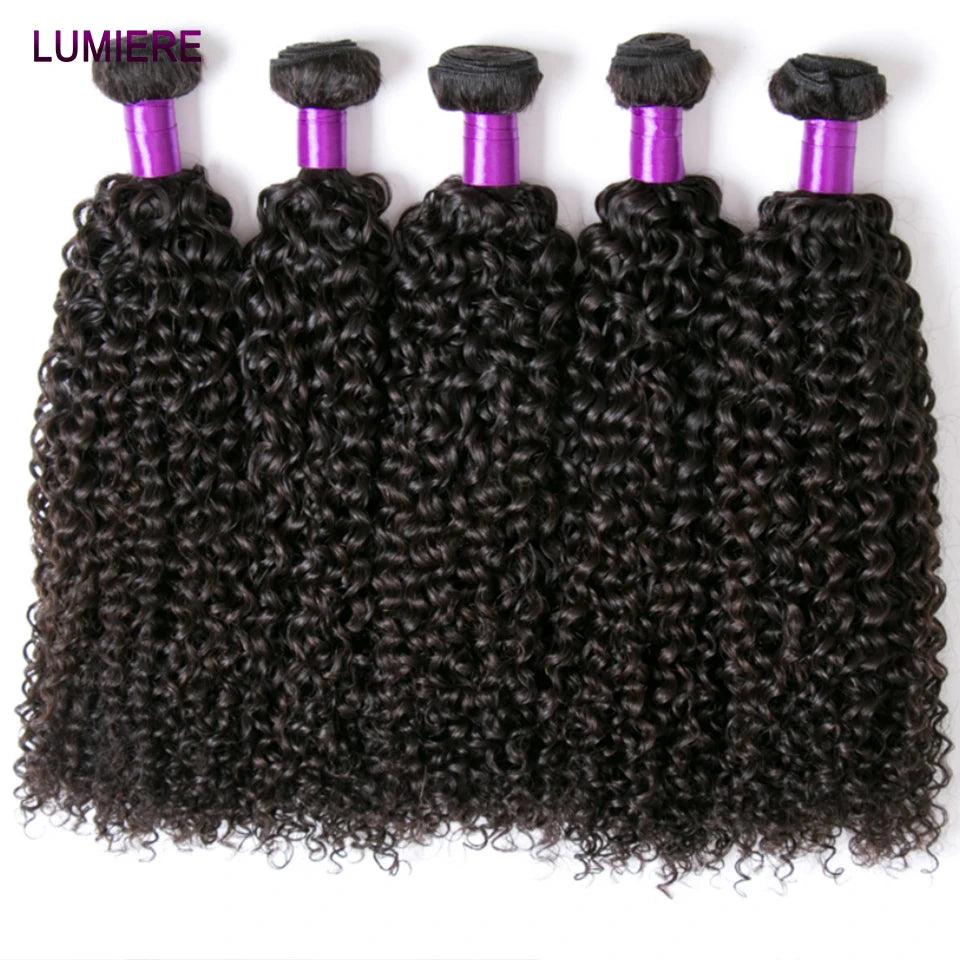 8-40" Afor Kinky Curly Human Hair 3/4 pcs Bundles Deal Brazilian Raw Hair Weave Bundle Virgin Human Hair Extensions Double Weft