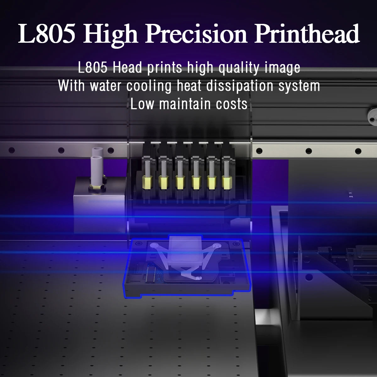 A3 UV DTF Printer for A3/A4 L805 UV Flatbed Printer A4 UV Printer Machine For Varnish Print Metal Acrylic Wood Sticker Printer