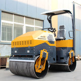 Double Drum Vibratory Road Roller 4 Ton High Power for Road Construction Soil Asphalt Compaction Customizable 2.4km/h