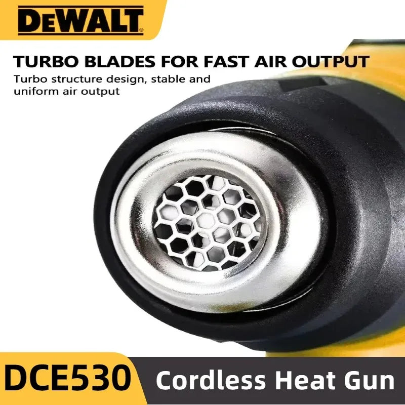 DEWALT DCE530 300W  Cordless Heat Gun High Power Thermal Blower for Welding And Heat Shrink Wrapping Compatible Tool