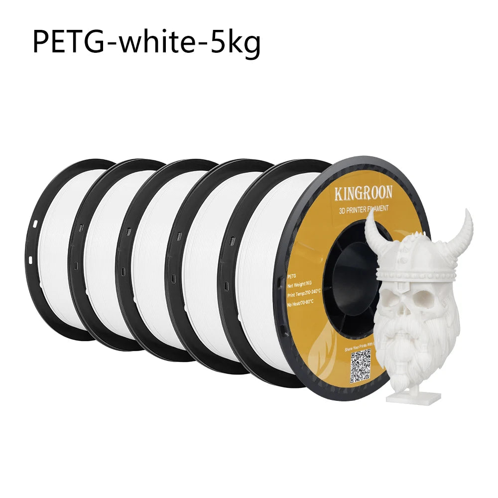 KingRoon 5KG 10KG PLA PETG Filament 1.75mm 3D Printer Plastic No Bubble Spool 3D Printing Materials for 3D Printers