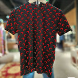 Breathable Sunscreen Slimming T-Shirt Stretch Fabric Short Sleeve Unisex Matching Print Tee for Couples