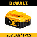100% Genuine Dewalt 20V Battery ,20V 6Ah 5Ah Rechargeable Battery &Charger DCB206 For Dewalt Power tool Replacement battery
