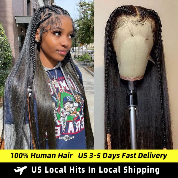 200 Density Bone Straight Hd Transparent 13x6 Hd Lace Frontal Wig Brazilian 13x4 Hd Lace Front Human Hair Wigs For Black Women