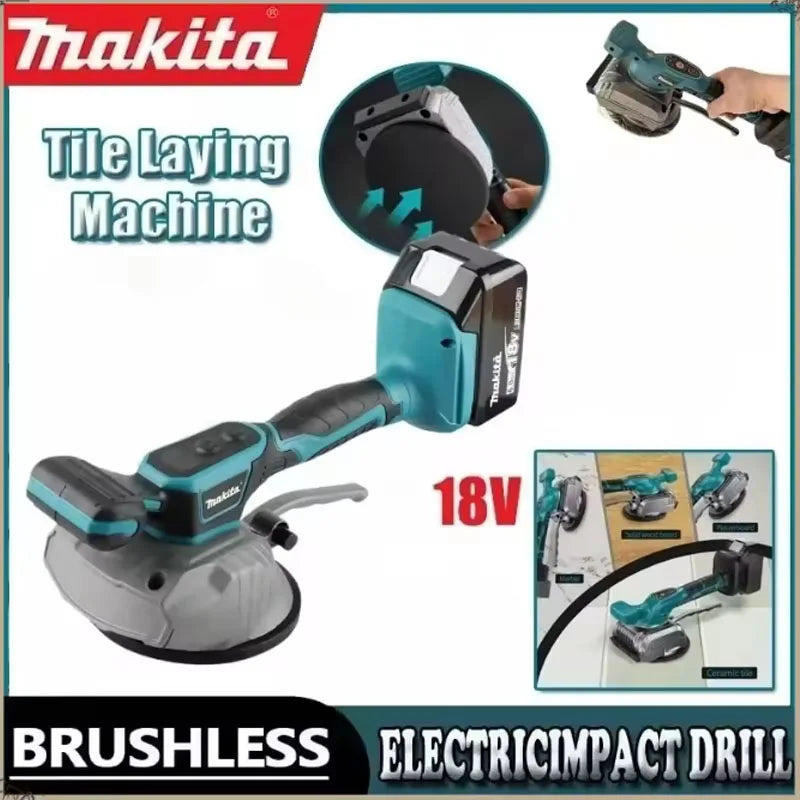 Makita 18V High‑Capacity Tile Vibration Leveling Machine for Wall & Floor Tiling Home Decoration Power Tool