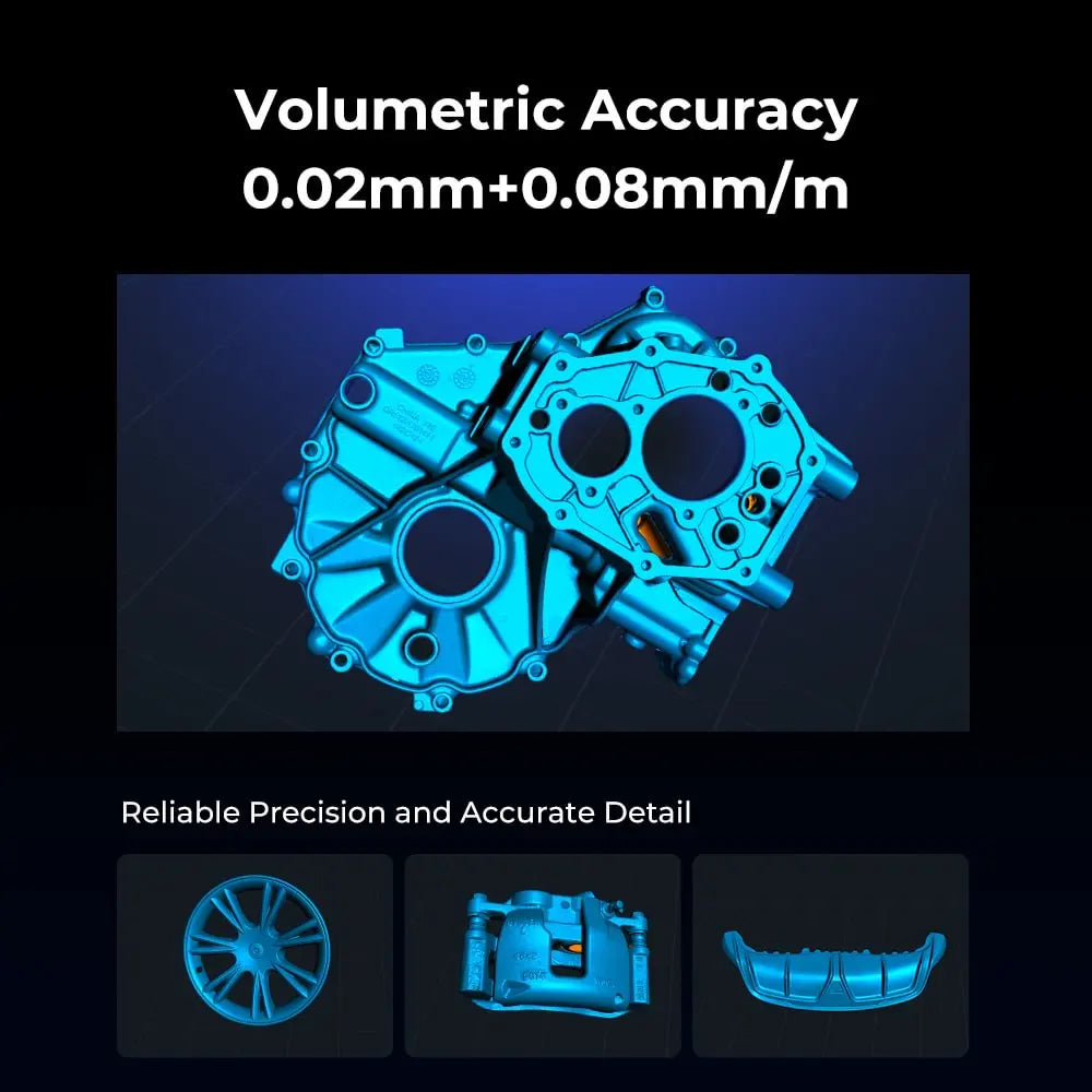 Creality Raptor Pro 3D Scanner 22+7 Blue Laser Line / NIR Light 0.02mm Accuracy 60FPS Anti-Shake Tracking 24Bit Color Scanning