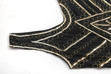 SIDAIMI 1920s Flapper Dress Great Gatsby Dress Round-Neck New Women's Black Sequin Dress Elegant Dress Tassel Party Dress