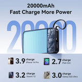 Vention Power Bank 20000mAh Portable PD 65W Fast Charging Built-in Type-C Cable External Battery Powerbank For iPhone 18 Laptop