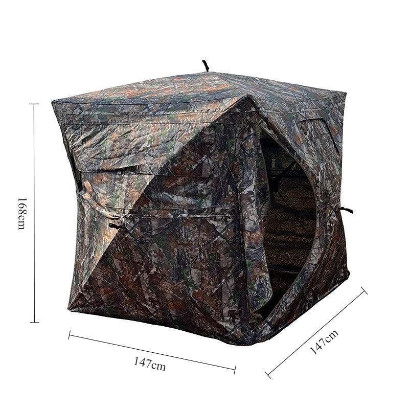 Outdoor Camouflage Tents Portable Durable Camping Tent Waterproof Adjustable Rope Field Hidden Hunting Shelters Quick Opening