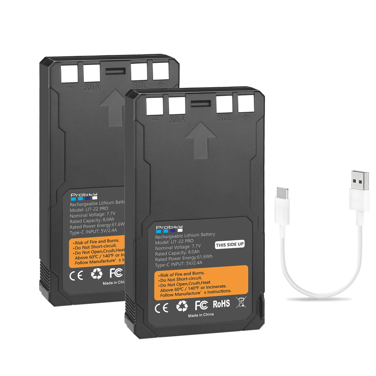 8.0Ah For SPYPOINT LIT-22 Battery for Cellular Trail Cameras for Flex Series (M, Dark, S-Dark, S, G36, Flex-Plus)