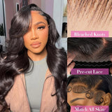 250 Density 40 42 Inch Body Wave Human Hair 13x4 HD Transparent Lace