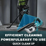 PATUOPRO Cordless Electric Vacuum Cleaner Car Pet Hair Carpet Clean Machine Dust Cleaning Power Tool For Makita 18V Battery