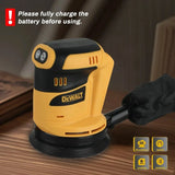 DEWALT Orbital Sander Speed Dust Collection for Heavy-Duty Wood Polishing in Construction  Workshop Tool For DEWALT Battery