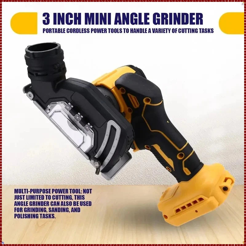 Dewalt 3 Inch Mini Angle Grinder Cordless Electirc CUT OFF Tool Cutting Circular Saw Power Tool For Dewalt Battery