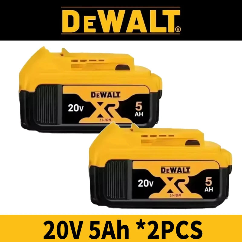 100% Genuine Dewalt 20V Battery ,20V 6Ah 5Ah Rechargeable Battery &Charger DCB206 For Dewalt Power tool Replacement battery