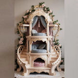 AA High-end solid wood cat climbing frame cat nest cage kitten villa luxury cat house warmth