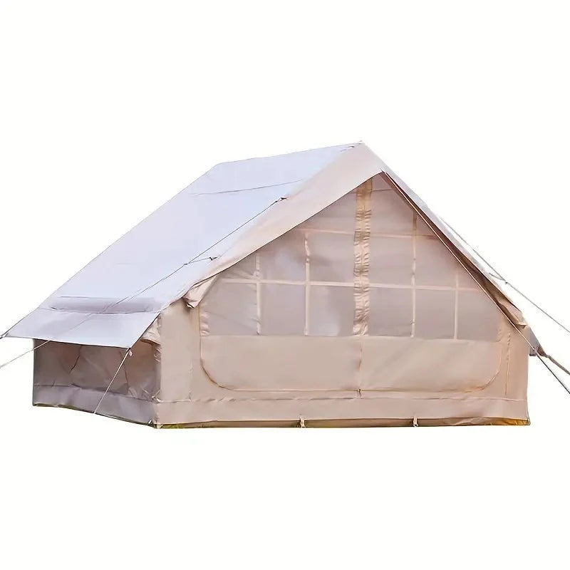 PAKICETUS Inflatable Camping Tent Luxury Glamping Tent with Roof Window Carry Bag Easy Setup Outdoor Tent for Family Weekend Trip Group Gathering, 4/6/8/10/12 Person