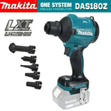 Makita DAS180 18V Brushless Cordless Air Duster Blower Inflator with Nozzle Kit for Workshop Equipment and Car Cleaning