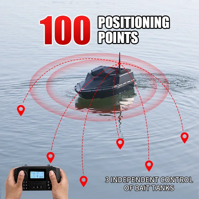 GPS Fishing Bait Boat,RC Fish Finder Carp Fishing Bait Boat,Fishing Accessories Remote Control Fishing Bait Boat