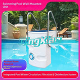 Wall Mounted Integrated Swimming Pool Filter Machine Water Circulation Purification Treatment With LED Lighting All In One