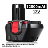 For BOSCH 12V Power Tool Battery for BAT043 BAT045 BAT120 GSR 12 VE-2 2607335709 2607335557 NiMH Battery 12800mAh
