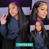 Straight Human Hair Wigs 13X6 Hd Lace Frontal Wig 30 40 Inch 13X4